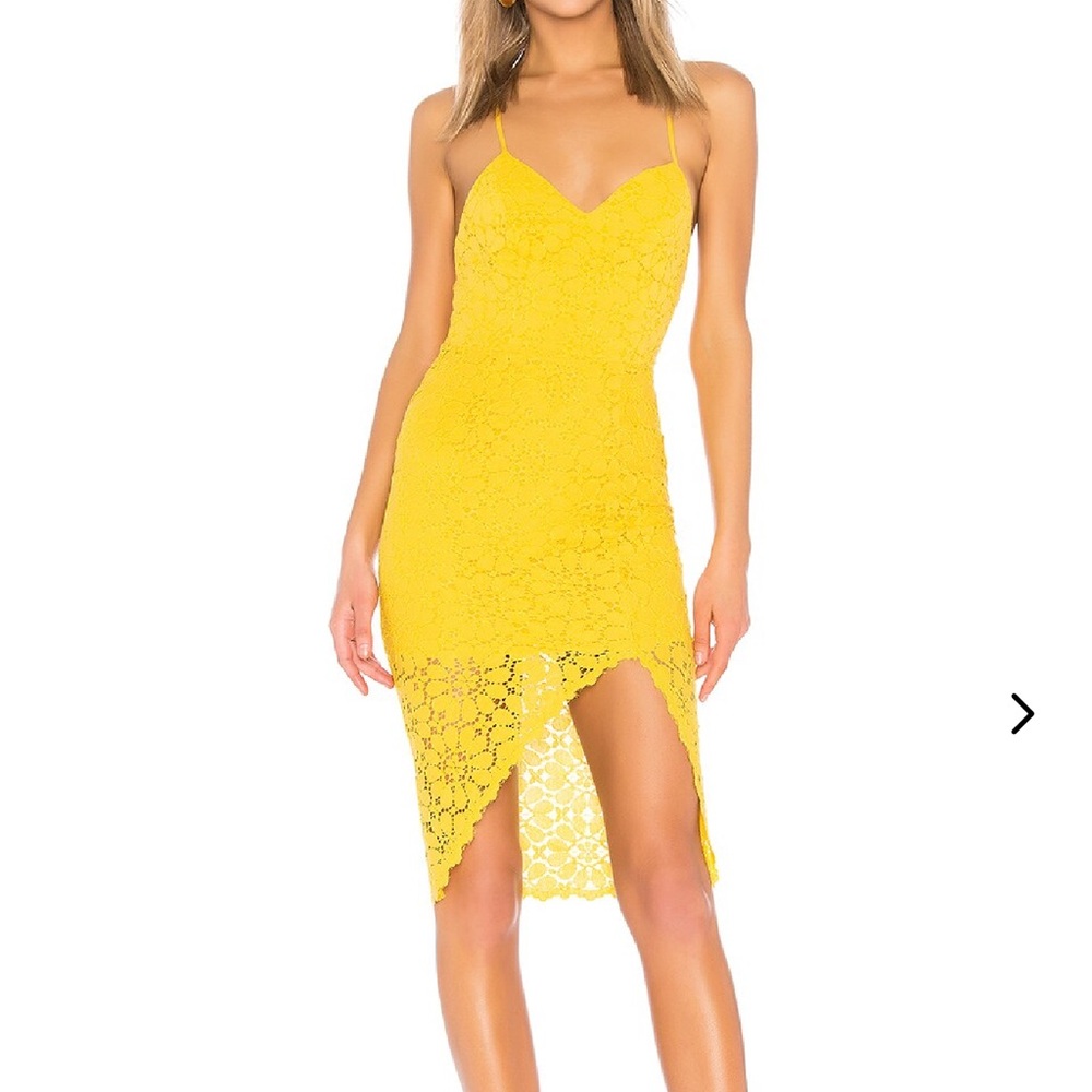 Lovers & Friends Skylight Dress in Sunflower size S